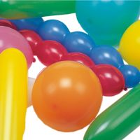 Luftballons farbig sortiert "verschiedene Formen", extra groß