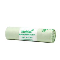 "bioMat" Kompostbeutel auf Stärkebasis 10 l 50 cm x 42 cm mit Tragegriff