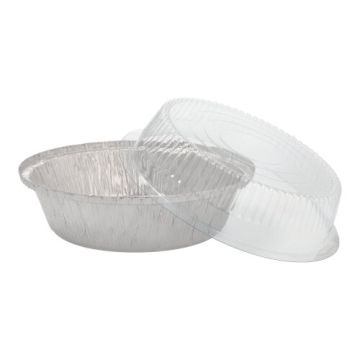 Schalen, Alu + Dom-Deckel rund 0,77 l Ø 18,2 cm · 8 cm
