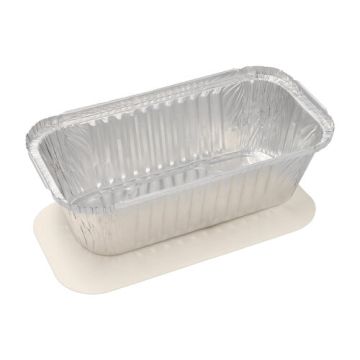 Schalen, Alu + Einlegedeckel, PP-beschichtet eckig 1,5 l 7 cm x 13 cm x 24,2 cm