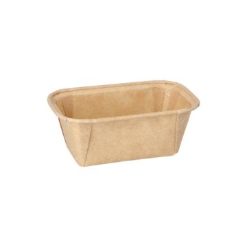 Backformen eckig 167 ml 4 cm x 6,5 cm x 11 cm braun
