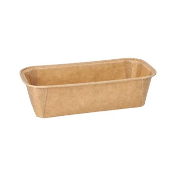 Backformen eckig 523 ml 5 cm x 8,5 cm x 18,8 cm braun