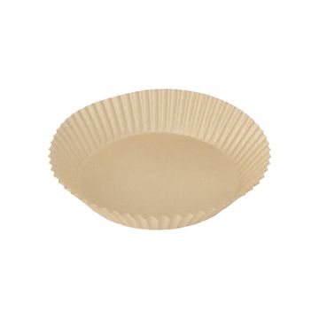 Backpapiere Ø 16 cm · 4,5 cm braun für Heißluftfritteusen