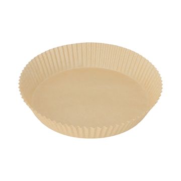 Backpapiere Ø 20 cm · 4,5 cm braun für Heißluftfritteusen