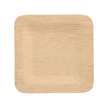 Teller, Bambus "pure" eckig 1,5 cm x 18 cm x 18 cm
