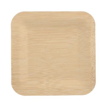 Teller, Bambus "pure" eckig 1,5 cm x 23 cm x 23 cm
