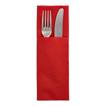 Servietten "DAILY Collection" 48 cm x 30 cm bordeaux mit Besteckfalz