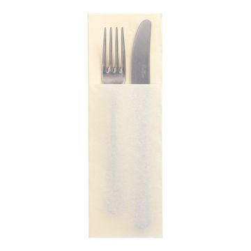 Servietten "DAILY Collection" 48 cm x 30 cm champagner mit Besteckfalz