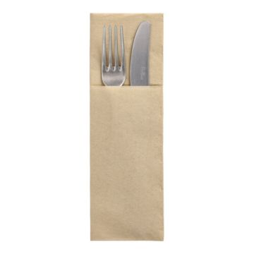 Servietten "DAILY Collection" 48 cm x 30 cm sand mit Besteckfalz