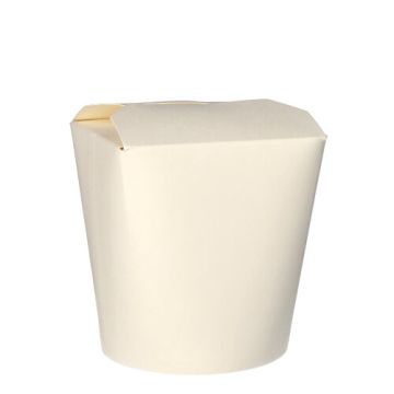 Pastaboxen, Pappe 950 ml 11 cm x 10,5 cm x 9,3 cm weiss