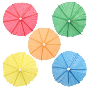 Deko-Picker 10 cm farbig sortiert "Eisschirmchen uni"