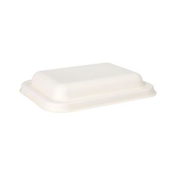 Deckel, Zuckerrohr "pure" 3,5 cm x 20,3 cm x 15,3 cm weiss