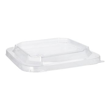 Deckel für Lunchboxen PET eckig 2,5 cm x 18 cm x 18 cm transparent