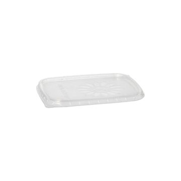 Deckel für Verpackungsbecher, PP eckig 0,6 cm x 8,1 cm x 10,8 cm transparent