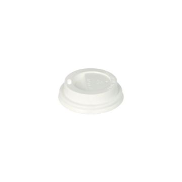 Dom-Deckel, PS "To Go" rund Ø 6,3 cm · 2 cm weiss