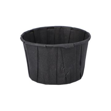Dressingbecher, Papier 110 ml Ø 7 cm · 4,2 cm schwarz