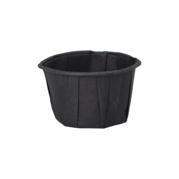 Dressingbecher, Papier 50 ml Ø 5,8 cm · 3,5 cm schwarz