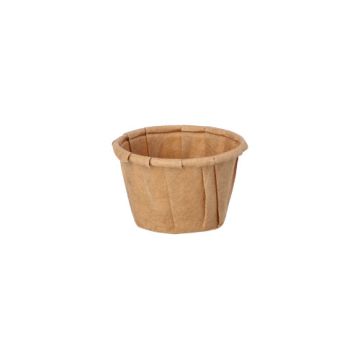 Dressingbecher, Papier "pure" 10 ml Ø 3,5 cm · 2,2 cm braun