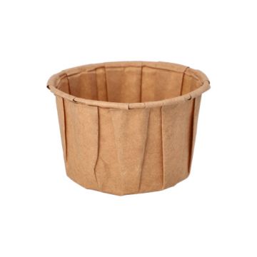 Dressingbecher, Papier "pure" 110 ml Ø 7 cm · 4,2 cm braun