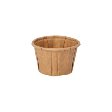 Dressingbecher, Papier "pure" 25 ml Ø 4,4 cm · 2,8 cm braun