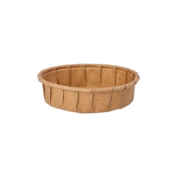 Dressingbecher, Papier "pure" 25 ml Ø 6 cm · 1,5 cm braun