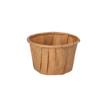 Dressingbecher, Papier "pure" 35 ml Ø 5 cm · 3,1 cm braun