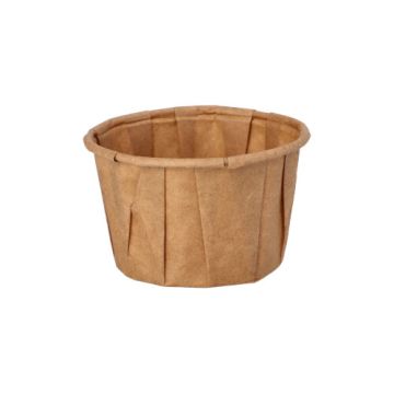 Dressingbecher, Papier "pure" 50 ml Ø 5,8 cm · 3,5 cm braun