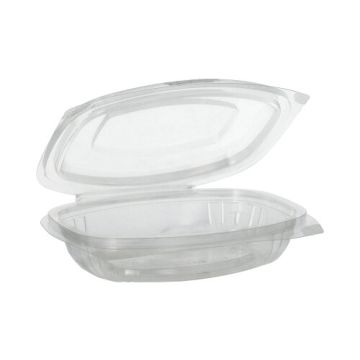 Feinkost- und Salatschalen mit Klappdeckeln, PLA "pure" 250 ml 3,1 cm x 16,1 cm x 13,2 cm