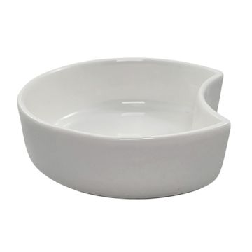Schale Porzellan Halbmond 200 ml Ø 12 cm · 3,5 cm weiss "Ano"