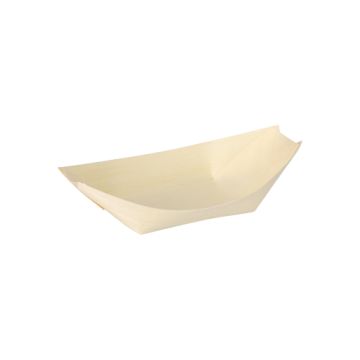 Fingerfood - Schalen, Holz "pure" 14 cm x 8,2 cm "Schiffchen"