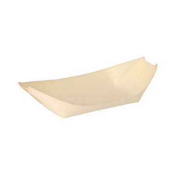 Fingerfood - Schalen, Holz "pure" 21,5 cm x 10 cm "Schiffchen"