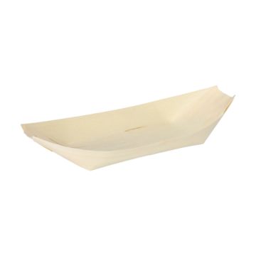 Fingerfood - Schalen, Holz "pure" 25 cm x 10 cm "Schiffchen"