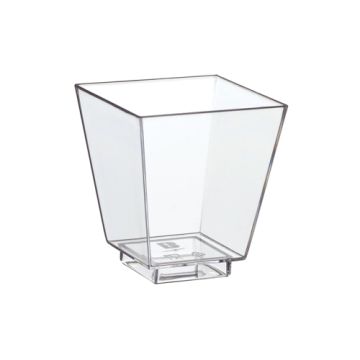 Fingerfood - Schalen, PS eckig 50 ml 5 cm x 4,5 cm x 4,5 cm glasklar