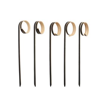 Fingerfood - Picker 11 cm schwarz "Twister"