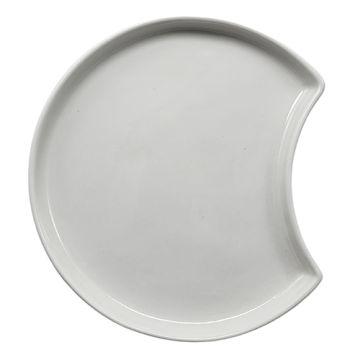Teller Porzellan Halbmond Ø 12 cm · 1,2 cm weiss "Ano"