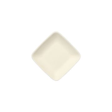 Fingerfood - Teller, Zuckerrohr "pure" eckig 1,2 cm x 6,5 cm x 6,5 cm weiss