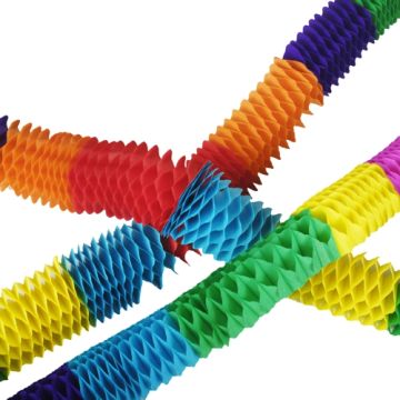 Girlanden, Papier 2 m "Boa - Mini"