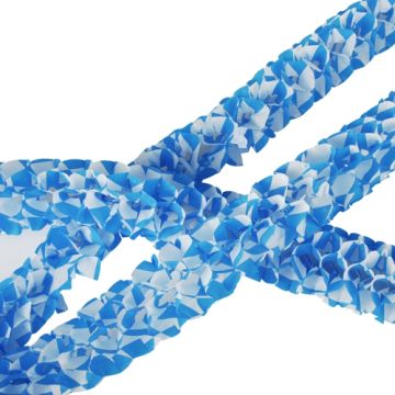 Girlanden, Papier Ø 8 cm · 2 m "Bayrisch Blau - Mini" schwer entflammbar