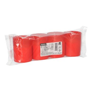 Grablichte "Stundenbrenner" Ø 5 cm · 6,5 cm rote Hülle