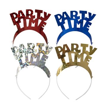 Haarreifen farbig sortiert "Party Time" "Metallic"