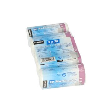 Müllbeutel, LDPE 5 l 44 cm x 36 cm weiss