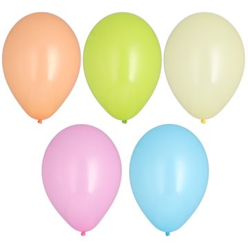 Luftballons Ø 25 cm farbig sortiert "Pastel"