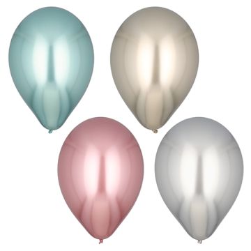 Luftballons Ø 33 cm farbig sortiert "Shiny" large