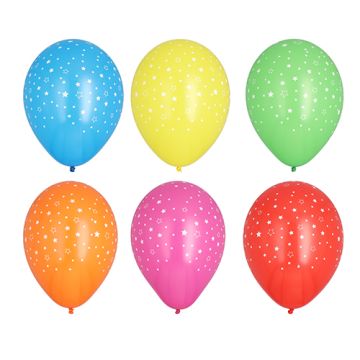 Luftballons Ø 29 cm farbig sortiert "Stars"