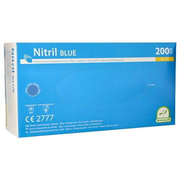 "Medi-Inn" Handschuhe, Nitril puderfrei "Blue" blau Größe S