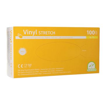 "Medi-Inn" Handschuhe, Vinyl puderfrei "Stretch" Größe S