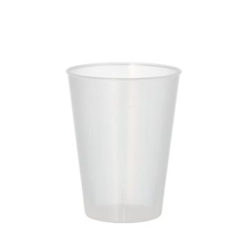Mehrweg-Trinkbecher PP 0,2 l Ø 7,5 cm · 9,6 cm transluzent extra stabil