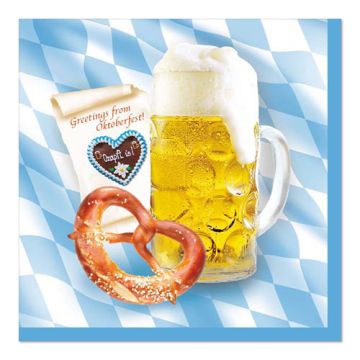 Servietten, 3-lagig 1/4-Falz 33 cm x 33 cm "Bavaria"