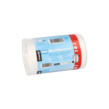 Müllbeutel, HDPE 18 l 52 cm x 46 cm weiss