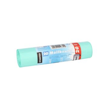 Müllbeutel, HDPE 20 l 50 cm x 45 cm mint